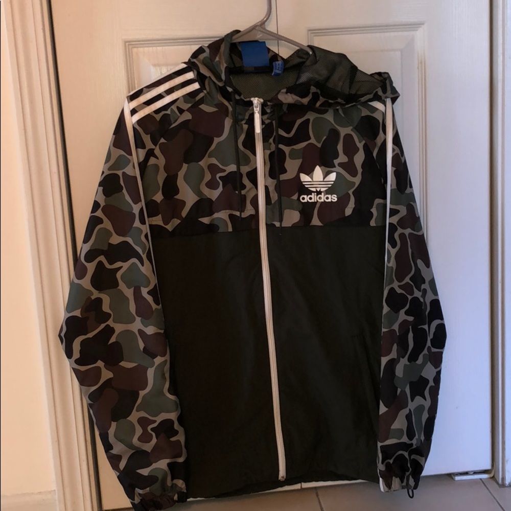 Camo windbreaker